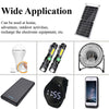 5V High Power USB Solar Panel Outdoor Waterproof Hike Camping Portable Cells Power Bank Battery Solar Charger for Mobile Phone
